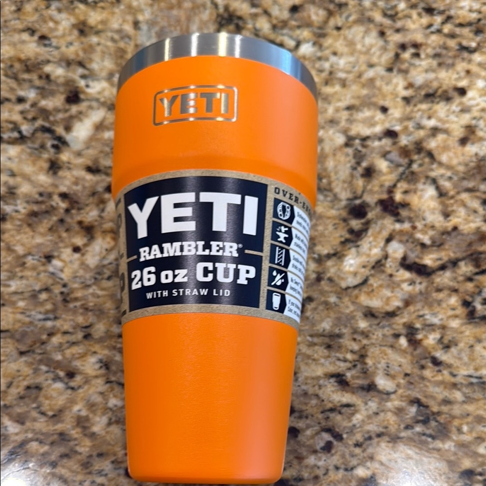 Yeti 26oz tumbler orange